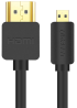 Кабель UGREEN HD127 Micro HDMI → HDMI 2.0 4K@60Hz UltraHD 3D, Black